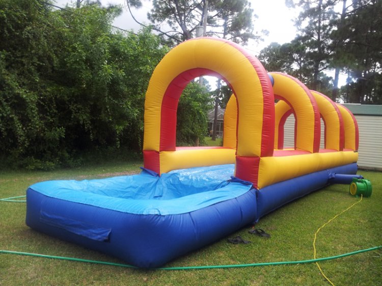 Multicolor Slip N' Slide with Pool