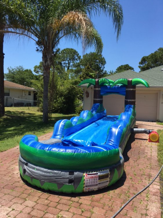 Tropical Slip N' Slide & Pool