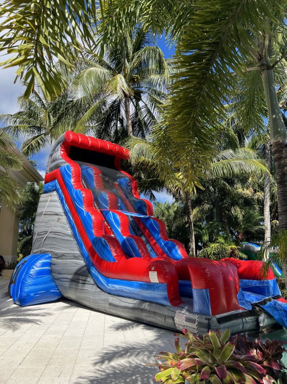 Thunder Falls Water Slide Into your Pool