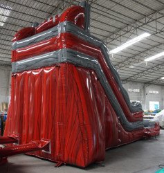 Red Marble Slide Into Your Pool