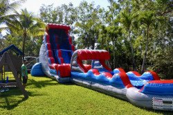 Thunder Falls Slide with Slip N' Slide with Pool